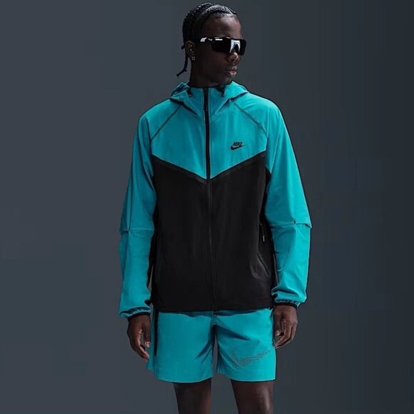 Nike Tech Woven Windrunner Jacket Dusty Cactus/Black Men’s L HM7151-345 NEW - Picture 8 of 9